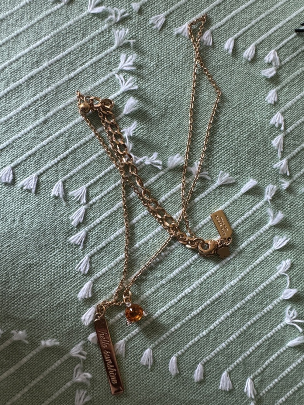 Kate Spade November Stone Gold Necklace